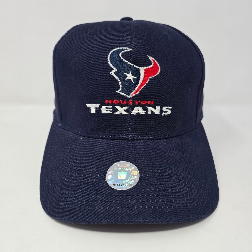 Logo 7 Houston Texans NFL Fiber Optic Light Up Hat Navy Blue Adjustable Cap